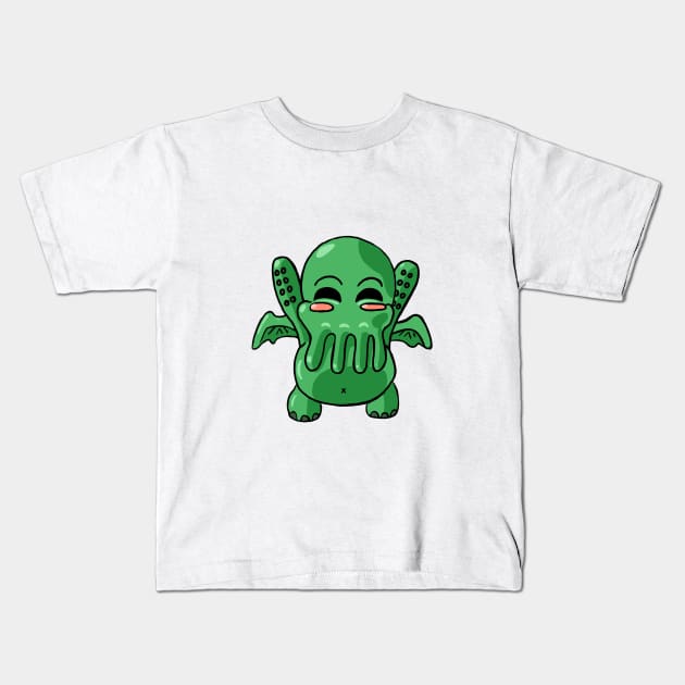 cutethulhu Kids T-Shirt by Wayward Prints